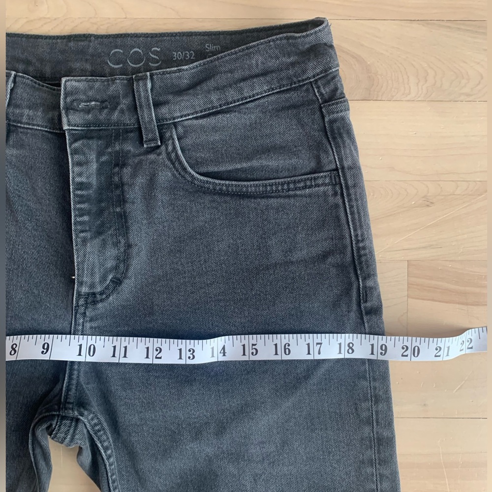 COS - Washed Black Slim-Fit Denim Jeans | Minimalist - Picture 6 of 10